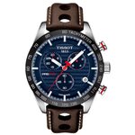 Heren Horloge Tissot, PRS 516 Chronograph, brown & blue