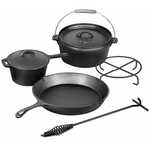 5-Delige Dutch ovenset, El Fuego, AY4661, zwart
