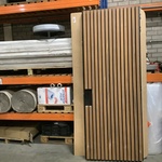 Buitendeur 93 x 240, zwart/bruin