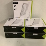 5x Kop voor stortdouche vierkant Aqua Su, Tratus, chroom