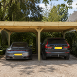 Dubbele carport 1000x600x270 cm, Vrijstaand