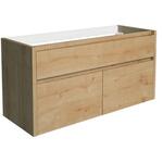 Wastafelonderbouw 120 cm, 232206, eiken cognac