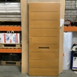 Buitendeur 87,5 x 201,5, bruin