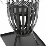 2x 1 Vuurkorf & 1 Houtskoolbarbeque Grill-chef/Aya