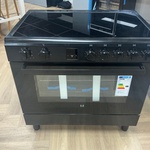 Vrijstaand inductiefornuis 90cm ETNA , FI590ZWA, zwart
