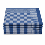 Ca. 144x Horeca theedoek, blauw geblokt