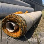 Ca. 14m2 Kunstgras, 24 mm hoog, geel