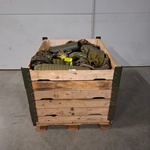 Partij camouflage kleding en uitrusting artikelen, Woodland / KPU / KL