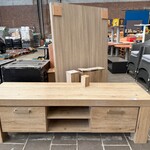Tv-meubel 182x50x58 cm, 1x salontafel 165x102x69,5 cm