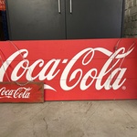 2x Reclamebord Coca Cola