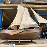 Gedetailleerd houten scheepsmodel lengte 90 cm