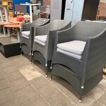 6x Tuinstoel, 1x bijzetmeubel