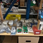 Ca. 30x Installatiemateriaal w.o. stopcontacten, stopkraan, W.o. Grohe