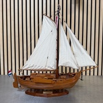 Gedetailleerd houten scheepsmodel Neeltje Jacoba lengte 60 cm