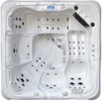 Outdoor Spa Vonato Lunaro Sneeuwwit bad met grijze skirt
