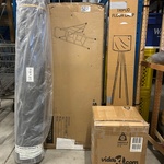 4x Diversen w.o. huishoudtrap, vloerlamp, W.o. Songmics, VidaXL