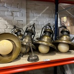 6x Vintage/retro café hanglamp