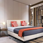 Boxspringcombinatie 180/200, M-Ray, Valencia, Beige