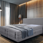 Elektrische boxspringcombinatie 180/200, M-Ray, Sense Exclusief, Grijs