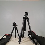 2x Camerastatief, Manfrotto, MT057C4 en model 190
