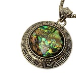 Armband + collier + oorbellen met abalone/parelmoer