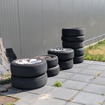 11x Band met velg O.a. Audi, Vredestein