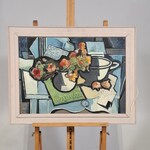 Schilderij, T. Van Donselaar, Stilleven Oost Indische Kers