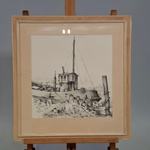 Afbeelding in lijst, T.H. Everse, Oude boot