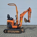 Graafmachine 1,1t binnendraaier, Kubota, U10-3 VHG, 2015