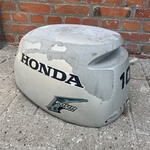 Buitenboordmotor kap, Honda, BF10, Grijs / Chroom
