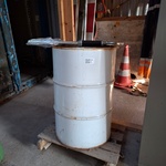 Vat a 205 liter hydrauliek olie Recol / Voler, 46