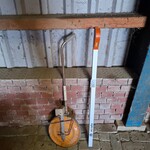 Meetwiel met telescopische meetstok