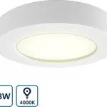 5x Ronde Led Plafondlamp – 18W vervangt 91W Aigostar, 8433340002960, w