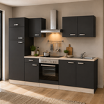 Design Keuken Inclusief Apparatuur, Jimmy, antraciet