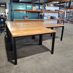 7x Eiken horeca/ kantine tafels