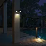 4x Led’s Light outdoor wandlamp solar met sensor rond Leds light, 8719