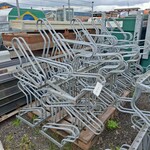 6x Metalen fietsenrek