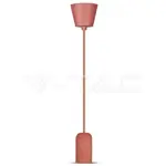 Ca. 47x Betonnen Hanglamp Rood – E27 Fitting V-tac, 3800157611169, roo