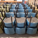 Ca. 30x Horeca stoel, Okido, Blauw