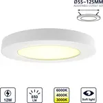 5x Led Inbouwspot Verstelbaar – Rond – 12W – 850 Lumen Aigostar, 84333