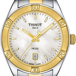 Dameshorloge  Tissot, T101.910.22.111.00 PR 100 Sport Chic 36mm, Zilve