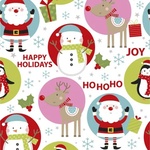 Toonbankrol kerst papier Kangaro, 50cm x 200m