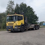 Vrachtwagen, SCANIA, P 380 B 8X4*4, 2008, Met autolaadkraan, HIAB en h