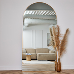 Design spiegel met boog goud 200×100 cm
