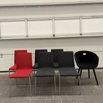 7x Diverse stoelen, W.o. Pedrali
