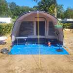 Ca. 15x Kampeerartikelen – tent, campinguitrusting, kookgerei, accesso