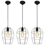 3x Hanglamp – Stijlvol open design met E27 fitting, Mexlite, Minimalic