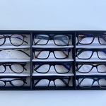 Ca. 12x Optische monturen, Tom Davies, in luxe opbergdoos/displaytray
