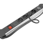 3x Stekkerdoos 4-vouding met 2 USB-aansluitingen Exin, 1,5 meter