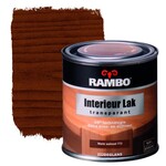 6x Interieurlak Transparant Zijdeglans Rambo, warm walnoot, 250 ml